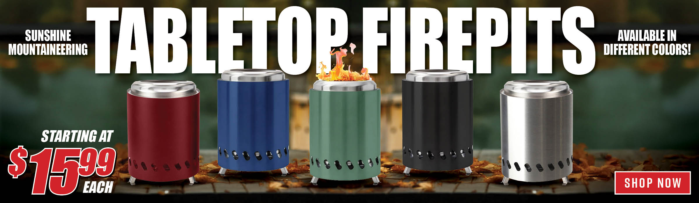 Sunshine Mountaineering Tabletop Firepits